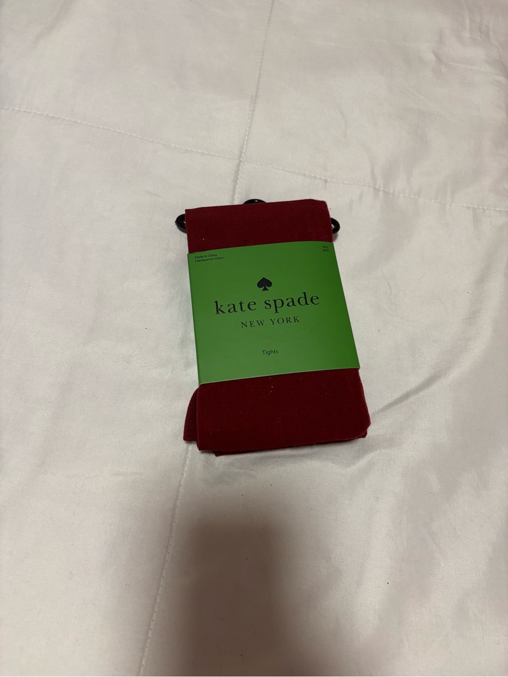 Kate Spade Burgundy Tights